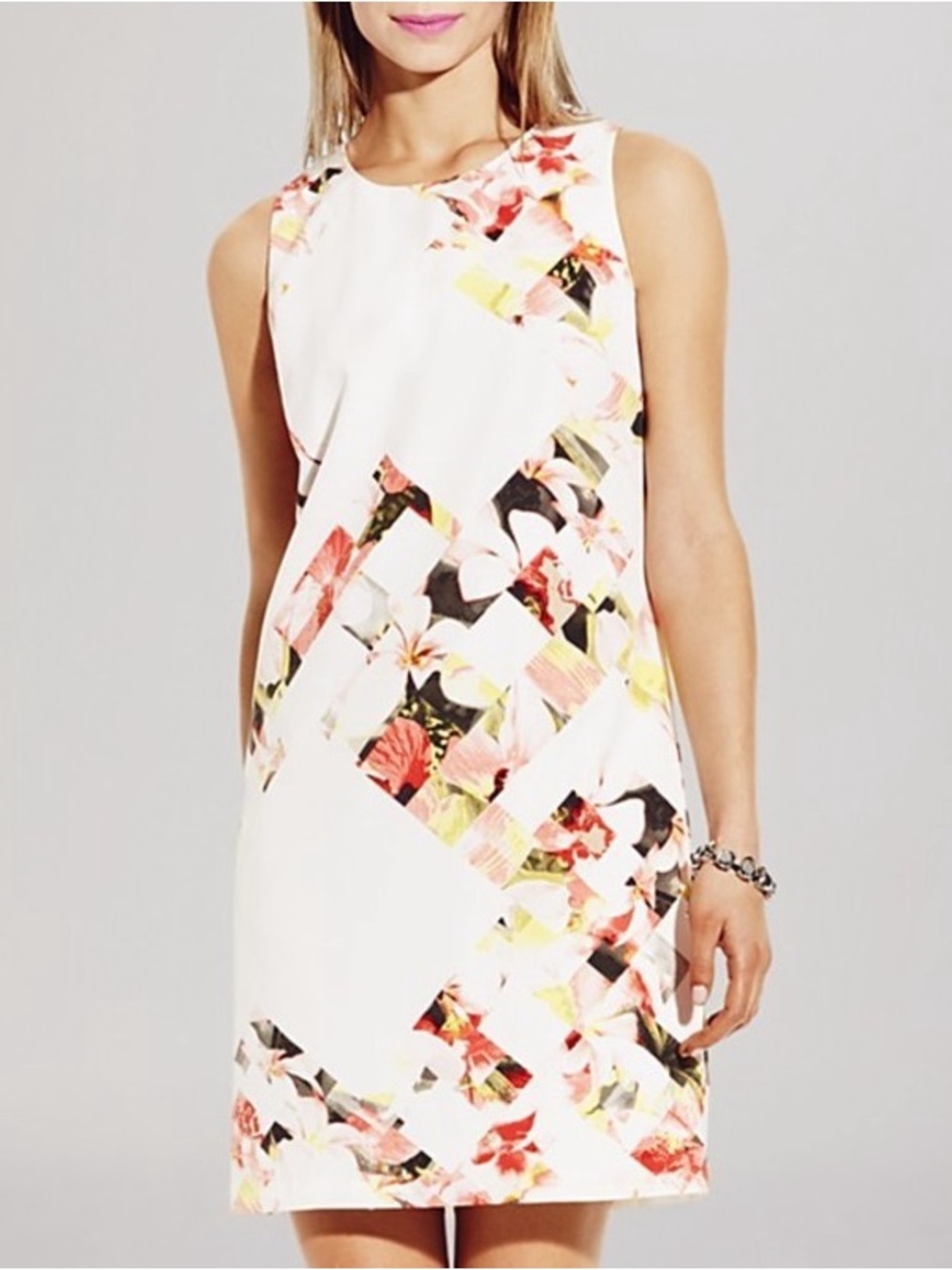 Vince Camuto Broken Snapshot Floral Sheath Dress